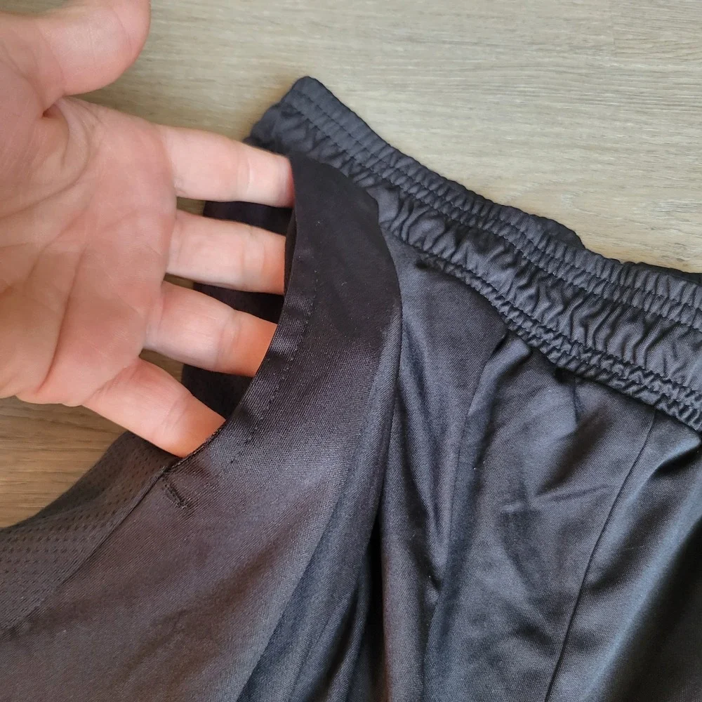 Athletic Works Boys Basketball Shorts XL 14-16 Husky Black Polyester Athletic